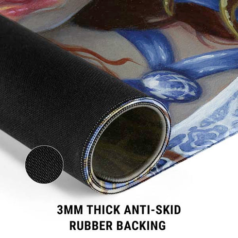 Fairy and Dragons with White and Blue Porcelain Wings by Jasmine Becket-Griffith Gaming Mouse Pad