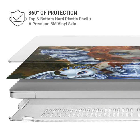 Fairy and Dragons with White and Blue Porcelain Wings by Jasmine Becket-Griffith MacBook Air 15in (2023-2025) Case plus Skin