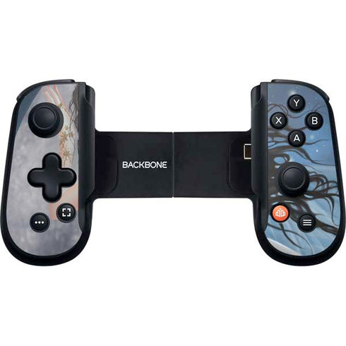 Fairy on Moon with Birds by Nene Thomas Backbone One for iPhone Game Controller Skin