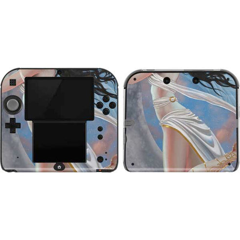 Fairy on Moon with Birds by Nene Thomas Nintendo 2DS Skin