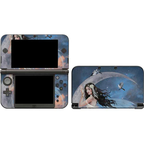 Fairy on Moon with Birds by Nene Thomas 3DS XL 2015 Skin