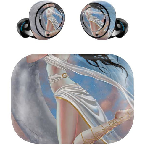 Fairy on Moon with Birds by Nene Thomas Amazon Echo Buds Skin