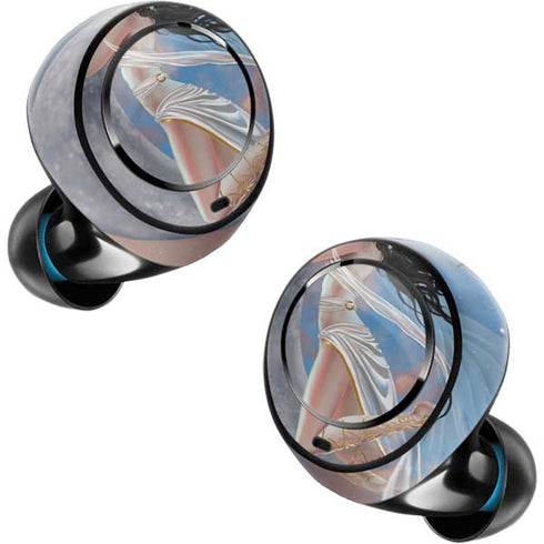 Fairy on Moon with Birds by Nene Thomas Amazon Echo Buds Skin