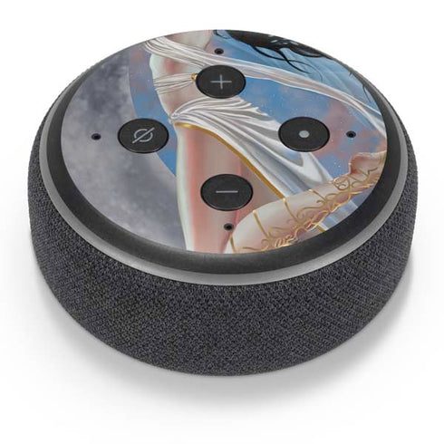 Fairy on Moon with Birds by Nene Thomas Amazon Echo Dot Skin
