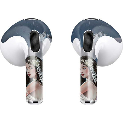 Fairy on Moon with Birds by Nene Thomas Apple AirPods (3rd Gen 2021) Skin