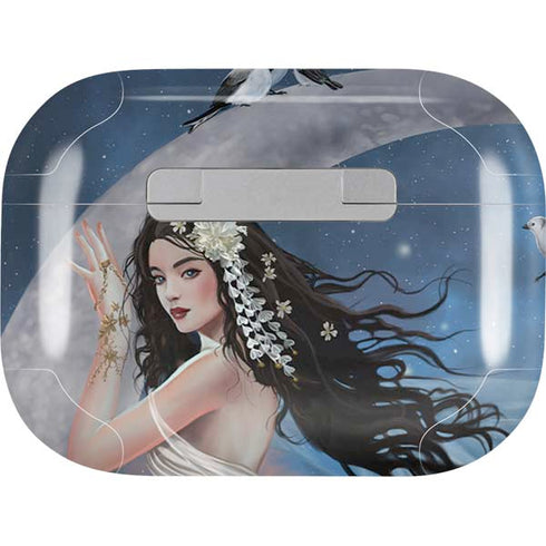 Fairy on Moon with Birds by Nene Thomas Apple AirPods Pro Skin
