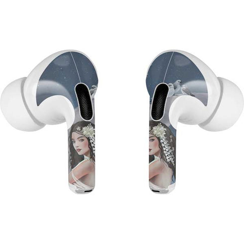 Fairy on Moon with Birds by Nene Thomas Apple AirPods Pro Skin