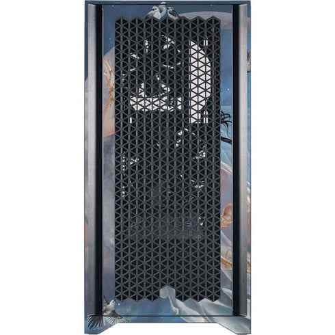 Fairy on Moon with Birds by Nene Thomas Corsair 4000D Tempered Glass Mid-Tower ATX Case Skin