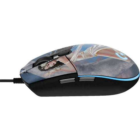 Fairy on Moon with Birds by Nene Thomas G203 Prodigy RGB Wired Gaming Mouse Skin