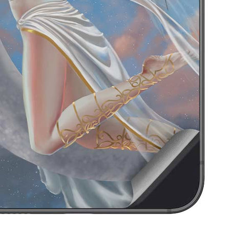 Fairy on Moon with Birds by Nene Thomas Galaxy A14 5G Skin