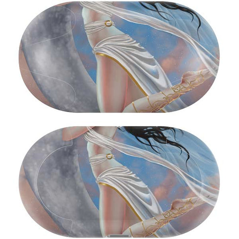 Fairy on Moon with Birds by Nene Thomas Galaxy Buds Plus Skin