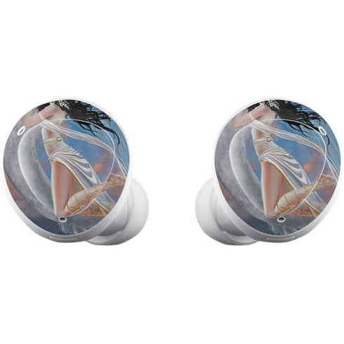 Fairy on Moon with Birds by Nene Thomas Galaxy Buds Plus Skin