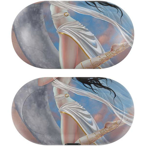 Fairy on Moon with Birds by Nene Thomas Galaxy Buds Skin