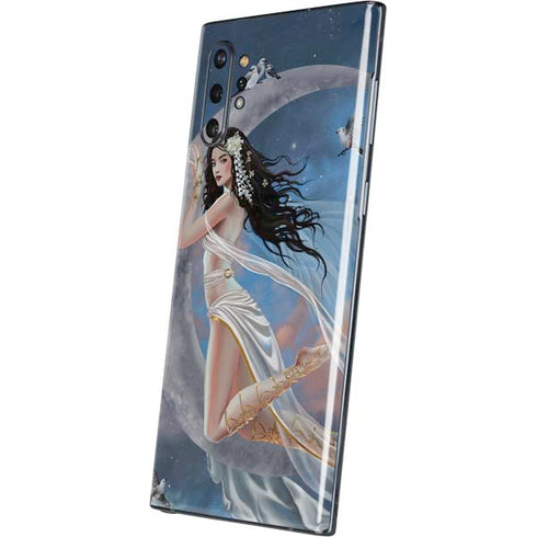 Fairy on Moon with Birds by Nene Thomas Galaxy Note 10 Plus Skin