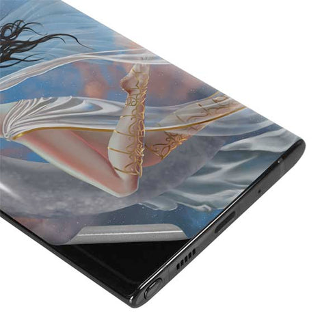 Fairy on Moon with Birds by Nene Thomas Galaxy Note 10 Skin