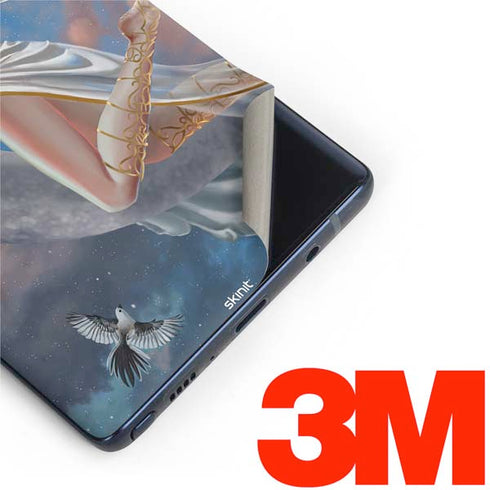 Fairy on Moon with Birds by Nene Thomas Galaxy Note 9 Skin