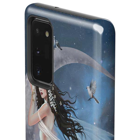 Fairy on Moon with Birds by Nene Thomas Galaxy Note20 5G Pro Case