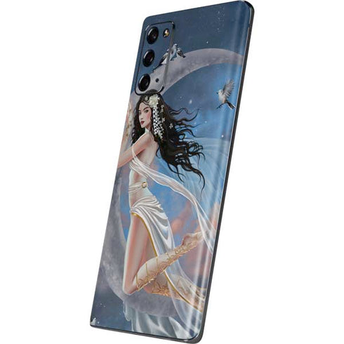 Fairy on Moon with Birds by Nene Thomas Galaxy Note20 5G Skin