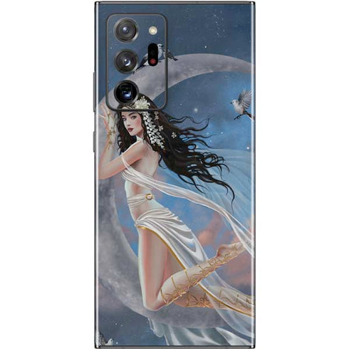 Fairy on Moon with Birds by Nene Thomas Galaxy Note20 Ultra 5G Skin