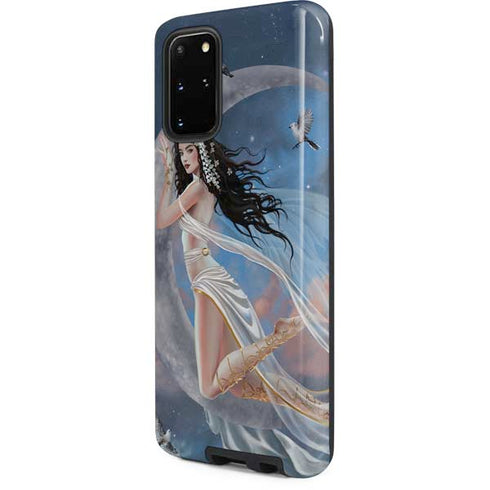 Fairy on Moon with Birds by Nene Thomas Galaxy S20 Plus Pro Case