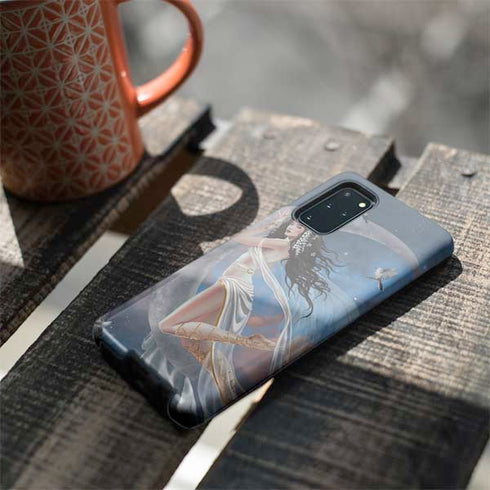 Fairy on Moon with Birds by Nene Thomas Galaxy S20 Plus Pro Case