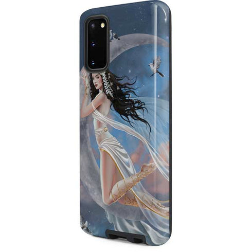 Fairy on Moon with Birds by Nene Thomas Galaxy S20 Pro Case