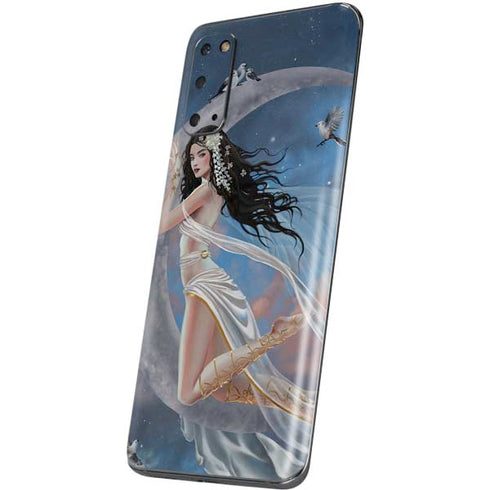 Fairy on Moon with Birds by Nene Thomas Galaxy S20 Skin