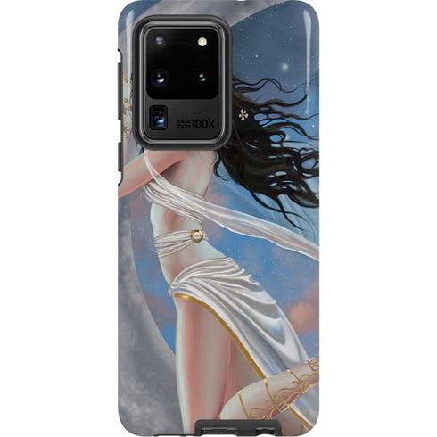 Fairy on Moon with Birds by Nene Thomas Galaxy S20 Ultra 5G Pro Case