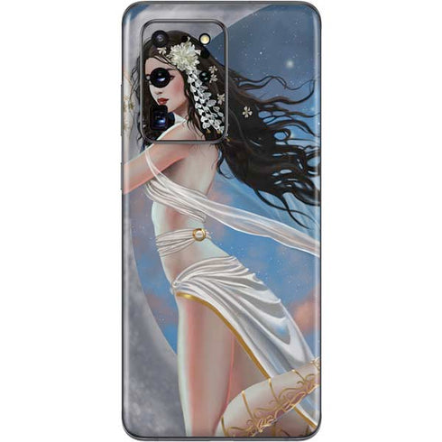 Fairy on Moon with Birds by Nene Thomas Galaxy S20 Ultra 5G Skin