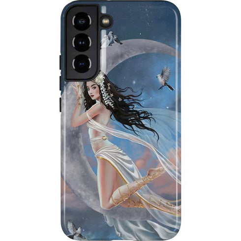 Fairy on Moon with Birds by Nene Thomas Galaxy S22 Plus Pro Case