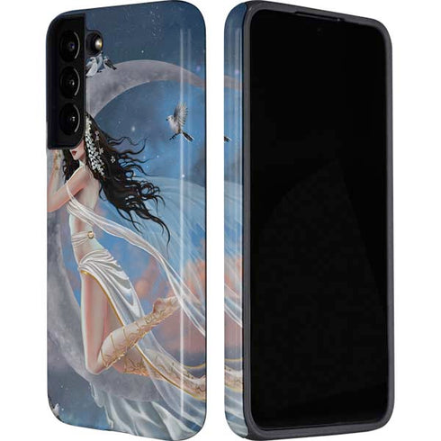 Fairy on Moon with Birds by Nene Thomas Galaxy S22 Plus Pro Case