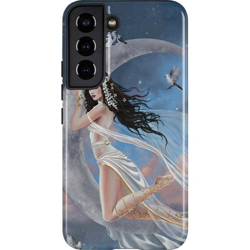 Fairy on Moon with Birds by Nene Thomas Galaxy S22 Pro Case