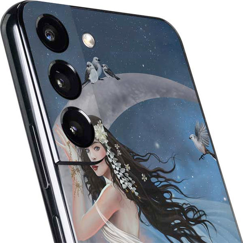 Fairy on Moon with Birds by Nene Thomas Galaxy S22 Skin