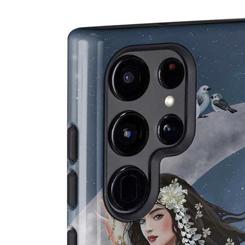 Fairy on Moon with Birds by Nene Thomas Galaxy S22 Ultra Pro Case