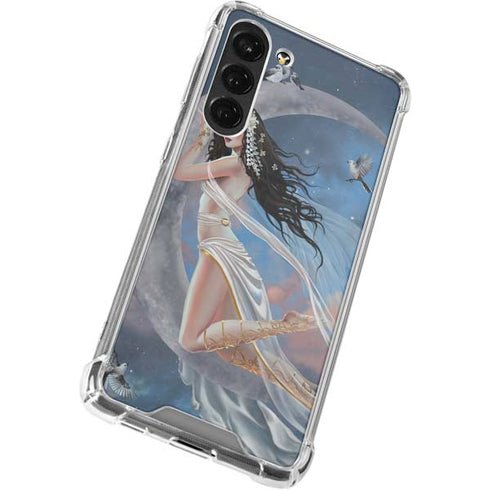 Fairy on Moon with Birds by Nene Thomas Galaxy S23 Plus Clear Case
