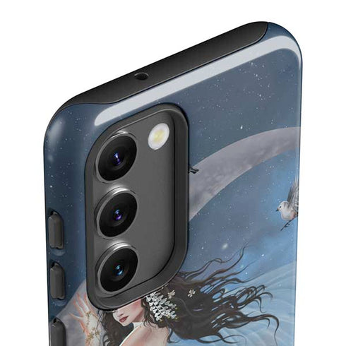 Fairy on Moon with Birds by Nene Thomas Galaxy S23 Plus Pro Case