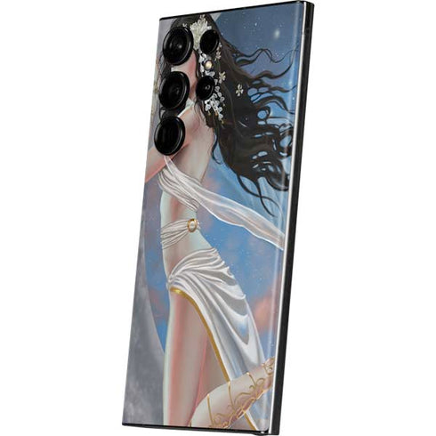 Fairy on Moon with Birds by Nene Thomas Galaxy S23 Ultra Skin
