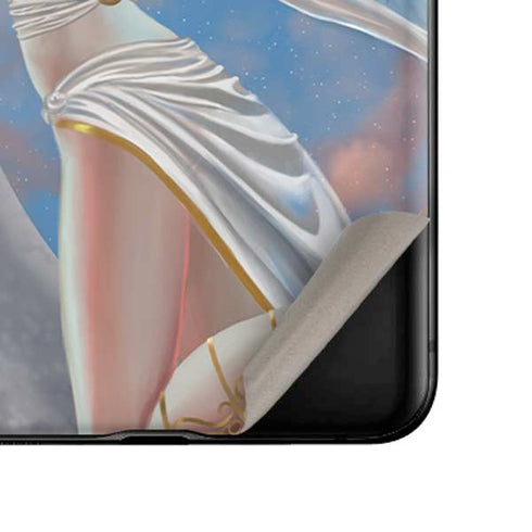 Fairy on Moon with Birds by Nene Thomas Galaxy Z Flip Skin