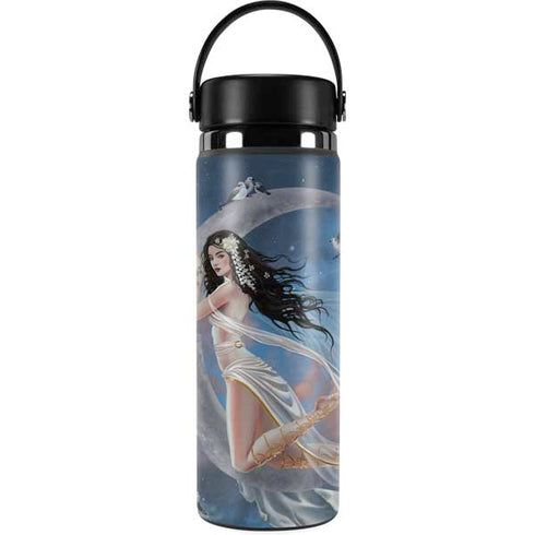 Fairy on Moon with Birds by Nene Thomas Hydro Flask 20oz Wide Mouth Skin