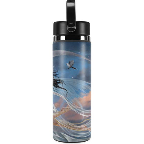 Fairy on Moon with Birds by Nene Thomas Hydro Flask 20oz Wide Mouth Skin