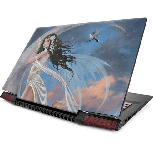 Fairy on Moon with Birds by Nene Thomas Lenovo IdeaPad Skin