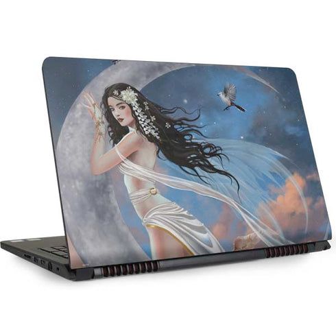 Fairy on Moon with Birds by Nene Thomas Dell Inspiron Skin