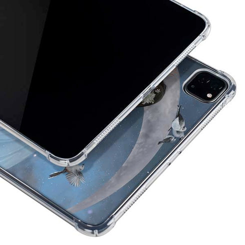 Fairy on Moon with Birds by Nene Thomas iPad Pro 12.9in (2020) Clear Case