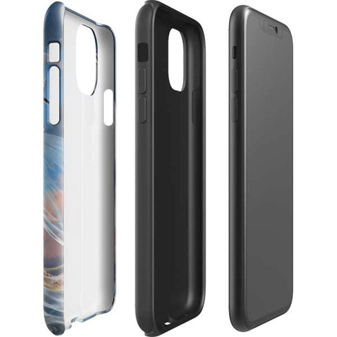 Fairy on Moon with Birds by Nene Thomas iPhone 11 Impact Case