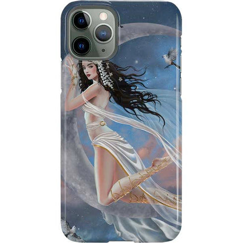 Fairy on Moon with Birds by Nene Thomas iPhone 11 Pro Lite Case