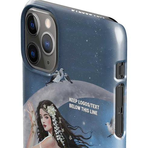 Fairy on Moon with Birds by Nene Thomas iPhone 11 Pro Max Lite Case