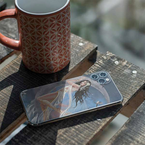 Fairy on Moon with Birds by Nene Thomas iPhone 11 Pro Max Skin