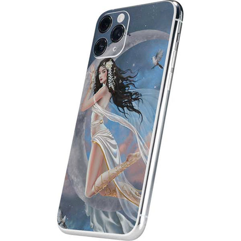 Fairy on Moon with Birds by Nene Thomas iPhone 11 Pro Skin