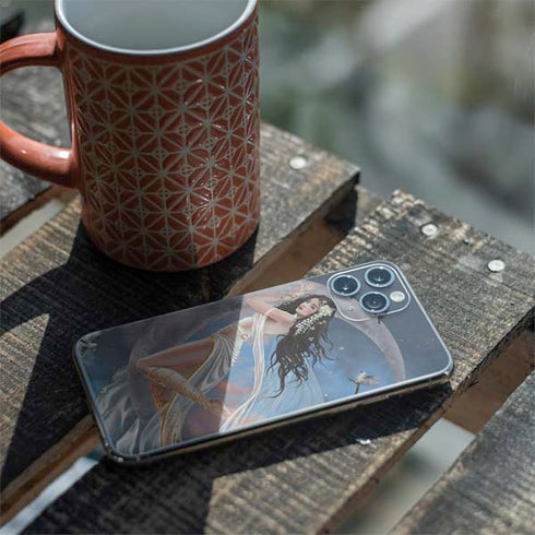 Fairy on Moon with Birds by Nene Thomas iPhone 11 Pro Skin