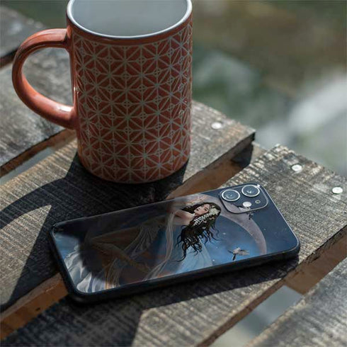 Fairy on Moon with Birds by Nene Thomas iPhone 11 Skin